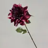 Vermelho vinho popular material de flor de simulação Eucalipto Hortênsia palma vermelha rosa vermelha com salão de casamento estrada atacado