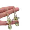 Nuevos Pendientes Retro de Moda Estilo Chino con Flor de Diamante Verde y Borla para Mujer, Moda de Nicho, Lujo Ligero, Temperamento Exquisito, Pendientes Versátiles