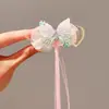 2025 Nova Coroa de Princesa Laço Grampo de Cabelo Infantil Menina Celebridade da Internet Grampo de Cabelo Véu para Meninas Atacado