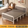 Cama plegable de alquiler del fabricante para la pausa del almuerzo, Camas de campaña plegables con 60% de descuento, Cama doméstica con estructura de hierro, Cama individual plegable portátil doble