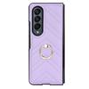 Para Samsung ZFold5 funda para teléfono soporte de hebilla de anillo zfold3 pantalla plegable funda de cuero cubierta protectora transfronteriza
