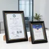 Moldura de Certificado de Patente A4 Moldura de Exibição de Certificado de Classe Alta Moldura de Foto Criativa 7 Polegadas 8 Polegadas 10 Polegadas Moldura Vazia Mesa