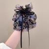 Super Fada Floral Bow Ribbon Grab Clip Advanced Sense Multi-use Hairpin Mulheres De Volta Da Cabeça Shark Clip Pontail Acessórios De Cabelo Para O Verão