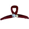 Presilha de pérola oversized feminina nicho alta qualidade presilha tubarão presilha adorno de cabeça grampo de cabelo traseiro acessórios de cabelo de acrílico