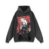 Suéter com Capuz Estampado de Desenho Americano Lavagem Vintage Marca da Moda Tendência Hip-Hop Solto Velho Marca da Moda Top Masculino e Feminino
