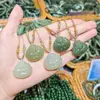 Colgante de Cerradura Xiangyun Buda Guanyin de Jade Hetiano Natural Estilo Chino Frijol de Cuatro Estaciones de Jade Hetiano Marca Wuxi Colgante de Jade