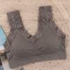 Exclusivo transfronterizo para tubo de pecho sexy de encaje de girasol envuelto sin aro de acero recogido anti-caída ropa interior anti-luz para mujer