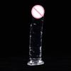 Plug Anal Masturbador Feminino Grande Transparente de Cristal Artificial Sem Ovo Venda Quente de Comércio Exterior