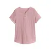 Playera de Manga Corta de Algodón y Lino para Mujer Verano 2024 Nueva para Mediana Edad y Adultas Mayores Holgada Cubre Vientre Casual Ropa de Trabajo Top Reductor de Edad