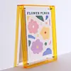 Porta-Retrato Transparente Simples de Acrílico para Mesa, Pendurar na Parede Estilo Ins, Arte com Flores Secas, Moldura para Quebra-Cabeças, Porta-Retrato