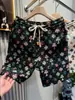 Shorts Florais Masculinos Shorts de Praia de Verão Finos Modernos Largos Tamanho Grande Secagem Rápida Calças Casuais