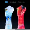 Nuevo Cristal Personalizado Creativo Color Impreso Estrella de Cinco Puntas Reunión Anual Empleado Destacado Personalizado Souvenir de Jubilación Honorable Trofeo