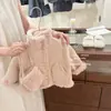 [Xian Neng Qi] Roupa de Inverno para Menina Estilo Coreano Jaqueta Macacão de Pelo Moda Nova Veludo