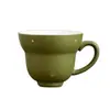 Nueva taza de té de cerámica verde rociada con oro estilo chino con asa, taza de té Kung Fu vintage, juego de té para el hogar, taza individual
