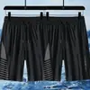 Calça Casual de Seda Gelo de Tamanho Grande para Homens, Calça de Ar Condicionado Solta de Secagem Rápida para o Verão, Shorts Esportivos, Shorts Finos Respiráveis