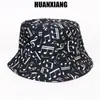 Chapéu de Pescador Feminino Novo Primavera e Verão Ins Atacado Moda Estampado Versátil Chapéu de Casal Chapéu de Sol Masculino Chapéu de Venda Rápida