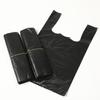 Bolsa de basura portátil para el hogar, gruesa, negra, desechable, tipo chaleco, 32 x 52, bolsas de plástico para limpieza de cocina, 100 unidades