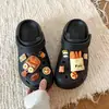 Encantos para Zapatos Temáticos de Comida Pan Francés Accesorios de Resina DIY para Zuecos, Decoraciones de Zapatos 3D Realistas, Desmontables, Tendencia de Venta al por Mayor Transfronteriza