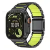Correa de reloj iWatch, compatible con Apple Watch/Ultra 3/2, con cierre magnético de titanio y correa de silicona