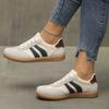 Zapatos Casuales de Mujer de Talla Grande Transfronterizos 2025 Zapatos Nuevos Combinación de Colores Retro Ins Zapatillas Deportivas Zapatos Blancos para Mujer para Entrenamiento Moral