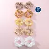 Combinación Transfronteriza de Color Aleatorio Nuevo Estilo Más Vendido Color Sólido Elegante Simple Tela Arte Satín Lazo para el Cabello Accesorio para el Cabello