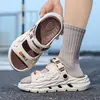 2026 Nuevas Chanclas Antideslizantes Resistentes al Desgaste para Verano Calzado de Exterior Sandalias de Doble Uso Estilo Mecánico Talla Grande Zapatos de Playa para Hombre Dropshipping