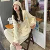 Conjunto esportivo estilo coreano folgado de waffle feminino primavera outono idade estudantil redutor de idade corrida casual duas peças moletom moderno