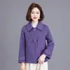 Nuevo Abrigo de Lana Doble Faz para Mujer de Primavera y Otoño, Ropa Exterior Doble Faz de Lana para Mujeres de Mediana Edad y Mayores, Top de Lana para Mamá