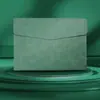 Bolsa para Archivos A4 de Cuero de Color Sólido con Botón a Presión, Bolsa Impermeable de Cuero PU Engrosada Horizontal para Almacenamiento de Documentos de Oficina