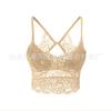 8836# Outlet de Fábrica Encaje Wrap Pecho Tejido Push-up Tubo Top Sexy Lencería Sin Aro de Acero Espalda Bonita Sujetador para Chica