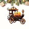 Decoración Navideña Creativa de Calabaza para Halloween Regalo Producto Nuevo Transfronterizo Colgante Plano de Acrílico para Espejo Retrovisor de Coche