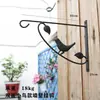 Gancho para Colgar Farol de Puerta Sin Taladro Soporte de Flores de Hierro Forjado para Pared Colgador de Planta Araña Colgante Cesta Colgante Gancho para Cesta de Flores Soporte Colgador
