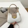 Bolsa Feminina Transfronteiriça 2025 Nova Bolsa de Palha Portátil Bolsa de Ombro Feminina Simples Bolsa Transversal com Corrente Textura Bolsa Pequena