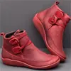 Sitio Independiente Botas de Mujer 2025 Otoño/Invierno Nuevas Botas Planas Estilo Martin Botines Estilo Británico Tacón Bajo Tallas Grandes Zapatos de Mujer 43