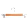 Calças de madeira maciça rack calça clip saia guarda-roupa doméstica sem costura poderoso hotel roupas loja de cabide calça cabide de madeira calça clip