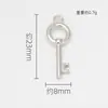 Estilo Coreano Acessórios Simples DIY Pingente de Chave Liga Galvanizada Joias Colar Pulseira Brincos Pingente Único Pequeno Pingente