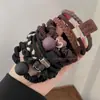 Cuerda para el Cabello Altamente Elástica y Duradera, Cuerda para el Cabello Simple y de Alta Gama, Nueva Goma Elástica 2025, Lazo para el Cabello de Mujer, Accesorio para la Cabeza Popular