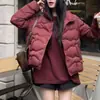 Jaqueta de Penas Feminina Inverno Nova Moda Quente Estilo Curto Penas de Pato Estilo Coreano Jaqueta de Penas Atacado