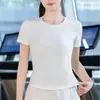 Calça Legging de Cintura Alta com Bolso Traseiro para Mulheres, Novo Estilo Outono e Verão, Falso Conjunto de Duas Peças, Levanta Bumbum