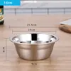 Bacia de Aço Inoxidável 304 Bacia Espessada para Bater Ovos Bacia Doméstica para Lavar Legumes Bacia e Recipiente para Cozinhar Cozinha Bacia Grande para Sopa Bacia para Assar