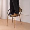 Sillas de Ratán al por Mayor, Mesas y Sillas de Ocio para Balcón Exterior, Sillas Domésticas de Ratán Tejido con Respaldo, Taburetes Bajos Simples, Sillas Impermeables para Patio