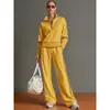 Conjunto Deportivo Casual Nuevo Amazon Transfronterizo 2026: Conjunto de Dos Piezas de Sudadera con Cuello Alto y Bloques de Color Estilo Europeo y Americano con Pantalones de Pierna Ancha