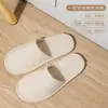 Chinelos Descartáveis Personalizados, Estilo Verão, Linho Fino Respirável, Atacado para Hotéis e Pousadas, Salões de Beleza, com Impressão de Logotipo e Texto