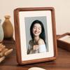 Suporte de Exibição de Porta-Retrato de Madeira Maciça, Elegante e Minimalista, Álbum de Fotos, Porta-Retrato Vazio com Acabamento de Luxo, Moldura de Exibição de Madeira para Fotos de 6 Polegadas, 7 Polegadas e 8 Polegadas