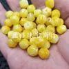 Contas Sexagonais de Jade Quartzo Amarelo Âmbar, Contas de Jade Soltas, Contas de Jade Multifacetadas Facetadas, Contas de Ábaco, Acessórios para Joias