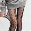 Medias de Rejilla con Tirantes Empalmados, Malla Negra Hueca Transpirable Estilo Europeo y Americano Medias de Halloween para Mujer