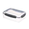 Caja de plástico para conservación de alimentos refrigerador clasificada sellada caja para conservación de alimentos caja de plástico para almacenamiento de alimentos juego de loncheras para microondas en stock