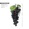 Simulación de cuerda de uva, decoración interior, planta, fruta, modelo, accesorios, simulación de plástico PVC con uva escarchada