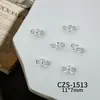 Laço de Liga com Strass para Unhas, Acessórios de Nail Art, Laços Prateados Brilhantes Versáteis para Unhas, Pequenos Acessórios DIY Usáveis