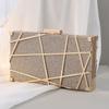 Venda direta da fábrica, dropshipping internacional, bolsa de noite versátil em metal, bolsa transversal feminina, bolsa clutch feminina pequena quadrada para vestido de noite.